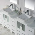 thumbnail image 5 of Sydney 84" w/ Vessel Sink and Triple Side Cabinets (Glossy White), 5 of 8