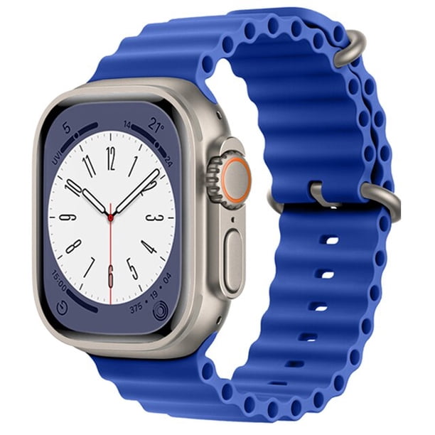 Correa Ocean para Apple watch band 49mm 45mm 44mm 40mm 41mm 42mm 49 45 mm correa de silicona pulsera iWatch Ultra series 7 6 3 se 8 Dengxun unisex