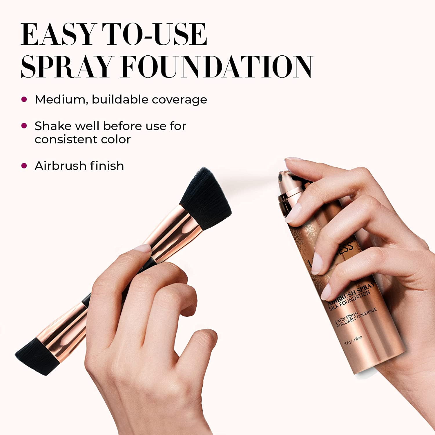 Makeup, Lokfar Airbrush Foundation Spray Silky Mist Foundation Open Box 2  Nude