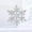silver, variant on Sparkling Winter Brooch Snowflake Lapel Pin Gold and Silver Rhinestone Badge-gold