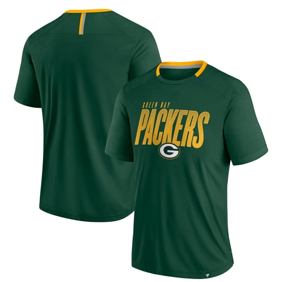 Men's Fanatics Green Green Bay Packers Defender Fade Slant T-Shirt