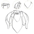 thumbnail image 6 of Bvdfgk Wire Lamp Shade Lamp Cover DIY Hanging Pendant Lampshade Chandelier Stand Lamp B 23cmx18cmx8cm, 6 of 9