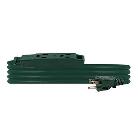 Philips Accessories Philips 8 Ft Outdoor Extension  3 Outlet Cord  Use in Garage  Shed  Office or Home  Green  SPS1030GB/27  Power Strip