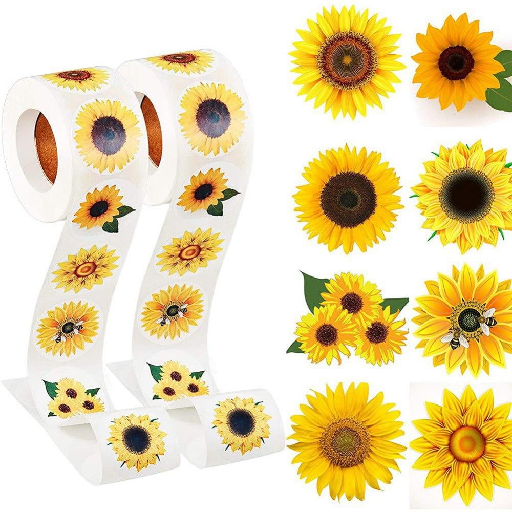 6Pk Sticko SPVM76  Stickers-Sunflowers 