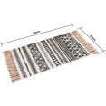 thumbnail image 4 of Darhoo Boho Rugs for Bedroom, Small Cotton Woven Rugs Tassels 2 x3 , Traditional Farmhouse Area Rugs, Washable Throw Rug Runner for Kitchen, Bathroom, Bedroom, Laundry (Black Ripple), 4 of 7