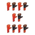 thumbnail image 3 of Wosthever Kit de portero de fútbol para niños, guantes de halcón, antideslizantes, duraderos, sin dedos, protección para juegos, naranja, Type2 NO2, 3 of 6
