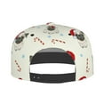 thumbnail image 4 of Balery Baseball Cap Flat Bill Hats for Men Adjustable Size for Running Workouts and Outdoor Activities All Seasons Dad Hat(Christmas Pug Dog ), 4 of 9