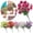 A1_6pc 13.78" Multicolor, variant on SMKE Faux Petunia Morning Glory Spray,Lifelike Flower For Outdoor Porch,Front Door Decoration,Artificial Morning Glory Plant,Pink 15.7x25.5-Inch Realistic Flower for Home Garden,Balcony Yard Decor