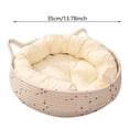 thumbnail image 3 of Woven Cat Bed With Removable Washable Rope Indoor Cat Round Cat Bed For Small To Large Cats Cat&, 3 of 7
