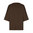 thumbnail image 4 of Birdeem Blouse pour Femmes Mode Été Décontractée Chemise Imprimée avec Poche Col Rond Haut Ample, 4 of 12