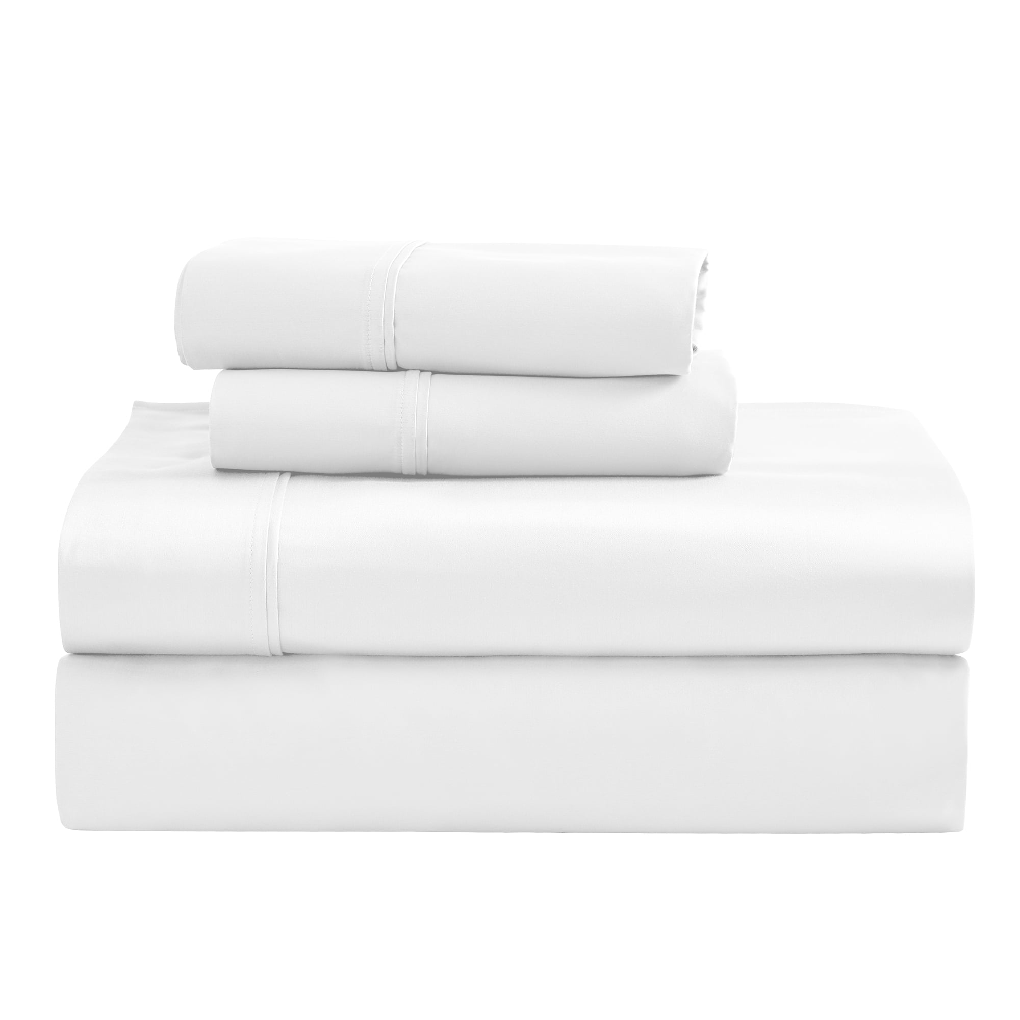 Superior Egyptian Cotton Eco-Friendly 1200 TC Sheet Set, Queen, White