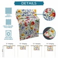 thumbnail image 6 of Leaf Flower Table Runner, Plant Floral Garden Leaf Spring Summer Washable Cotton Linen Table Runners 72 Inches Long, Dresser Scarf Runner for Dining/Coffee/Kitchen/TV Stands/Cabinets 13''x72'', 6 of 8