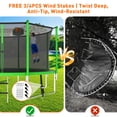 thumbnail image 3 of WOWLAND 14FT Trampoline for Adults and Kids 1400LBS Weight Capacity, Heavy Duty Outdoor Trampolines with Enclosure Net and Wind Stakes, Kids Trampoline with Basketball Hoop and Lights, Birthday Gift, 3 of 10