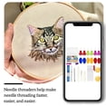 thumbnail image 4 of VONKY Needle Threader Set Sewing Machine Hand Tools Simple Household Embroidery Knitting DIY Craft Cross-stitch Accessories Tailors Type 6, 4 of 6