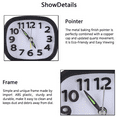 thumbnail image 3 of Small Simple Bedside Student Desk Clock, Battery Operated Travel Office Kitchen, 3 of 5