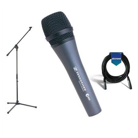 UPC: 0192223098008 | e 835 Wired Cardioid Handheld Dynamic Lead Vocal Stage Microphone with Clip – Bundle With Samson MK10 Lightweight Boom Mic Stand  20  6mm Rubber XLR Microphone Cable