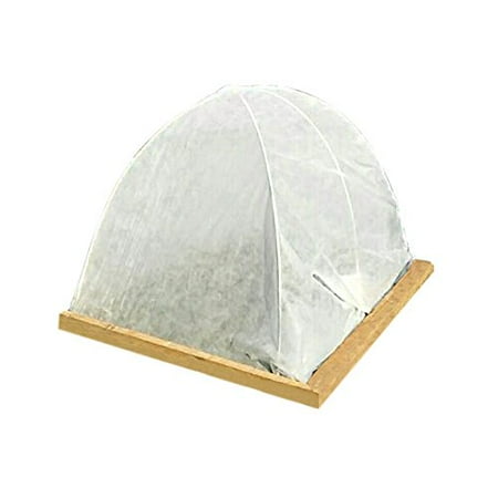 Raised Patio Designs Agfabric Grow Tunnel, 4Ftx20Ft With 2.4Mil Film Special Design For Raised Bed with Clear Plastic Film Covering,Plant Cover &Frost Blanket for Season Extension and Seed Germination ()