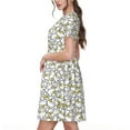 thumbnail image 2 of Balery Ducky Vestidos sueltos de manga corta para mujer, vestidos de verano 2025, vestidos casuales de corte A con vuelo., 2 of 6