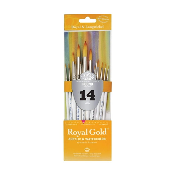 Royal & Langnickel Royal Gold™ 14pc Round Brush Set