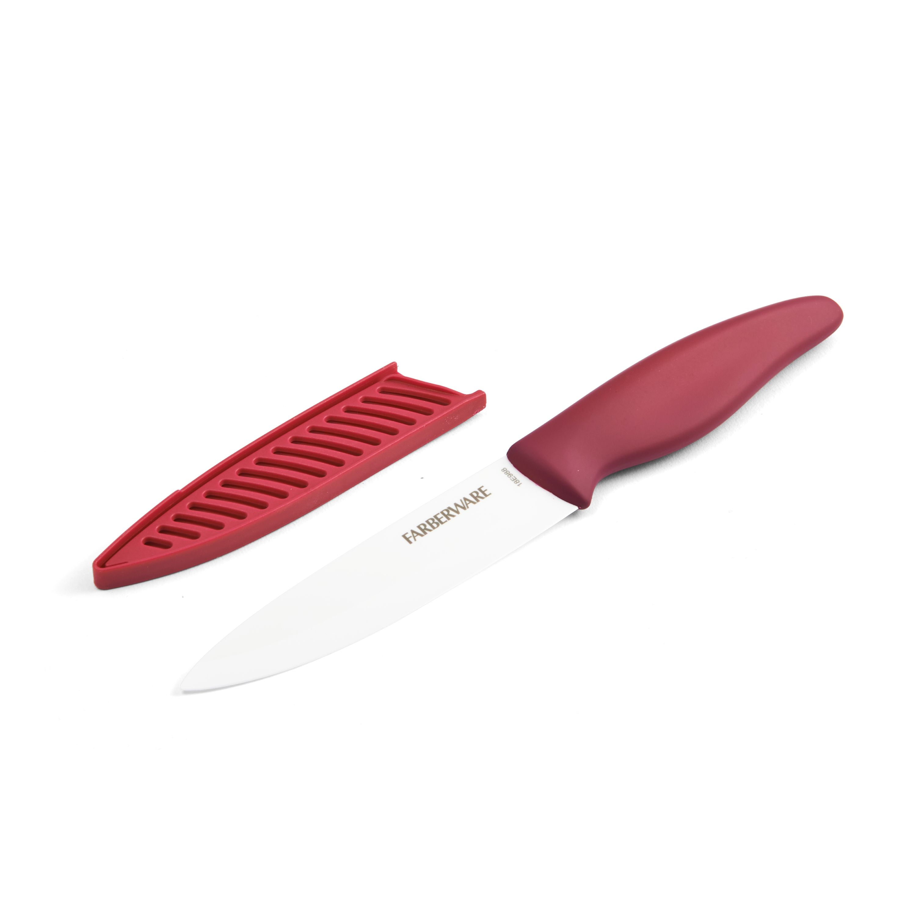 Farberware Colourworks 5inch Ceramic Utility Knife with Blade Cover