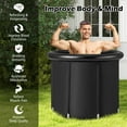 thumbnail image 5 of Costway Portable Ice Bath Tub Multiple Layered Foldable Freestanding Bath Tub Black, 5 of 10
