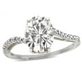 thumbnail image 2 of Star K� Big Stone Oval 10x8 Genuine White Topaz Bypass solitaire engagement promise ring, 2 of 9