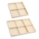 thumbnail image 3 of Caja decorativa navideña, adorno para guardar pulseras, caja de madera a cuadros, accesorios para pulseras, caja de clasificación a cuadros de 9 piezas, 3 of 3