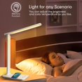thumbnail image 4 of TEMOGU-LED Desk Lamp Eye-Caring Table Lights Dimmable 5 Modes Touch Control Adjustable Table lamp with USB Charging Port for Home Office Reading, Studying Working (White + Wireless Charger), 4 of 4