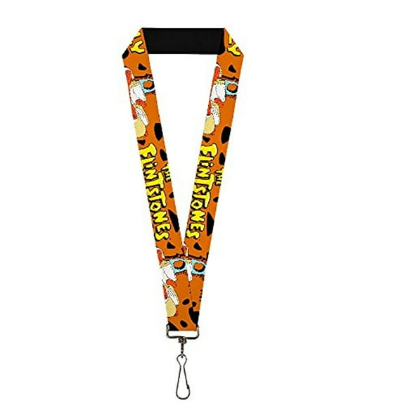 Flintmobile Eco Friendly Orange Black Lanyard  1.0" Wide