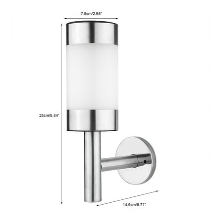 

Stainless Steel Wall Light Stainless Steel Sensor Lamp Yard Sensor Wall Light Yard For Porch Terrace Flowerbed Lawn