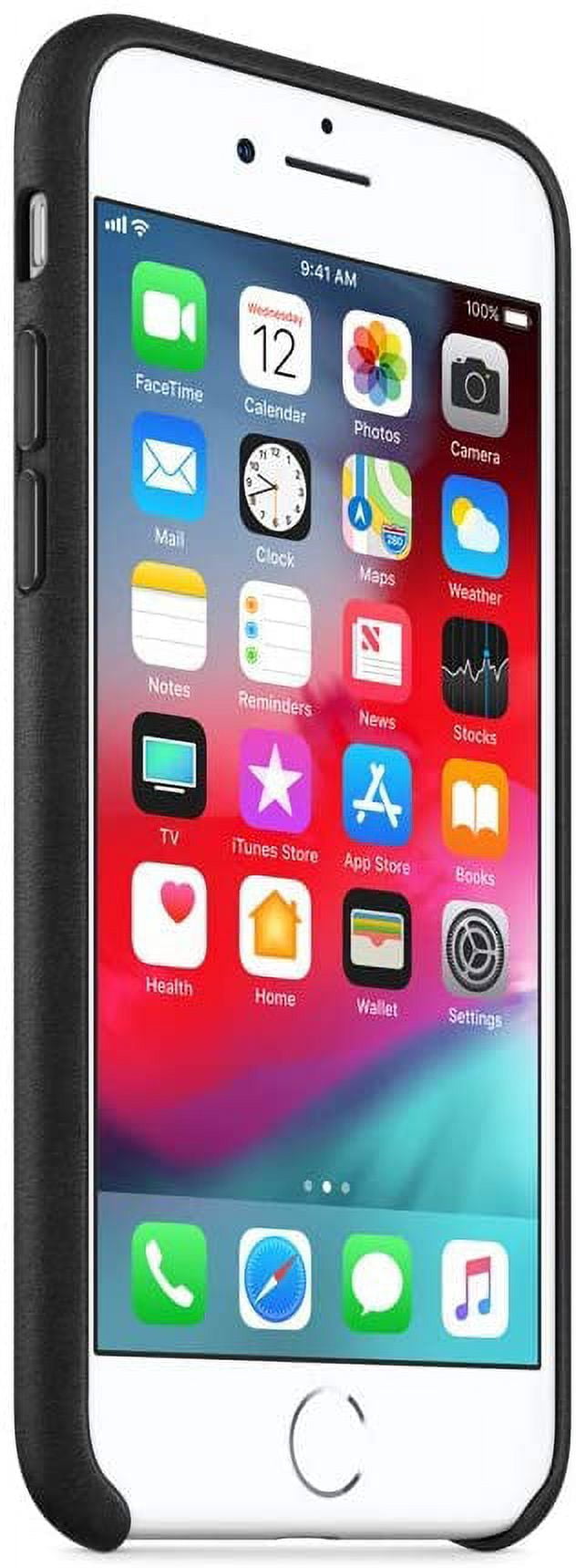 Apple Leather Case for iPhone SE (2020)/8/7 - Black