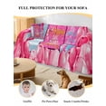 thumbnail image 4 of Happy Birthday Couch Cover for 2 Cushion Couch, Pink Balloons Bows Polka Dot Cakes Washable Love Seat Sofa Covers Slipcover, Throw Sofa Covers for Pets, Furniture Protector 71"x102", 4 of 9