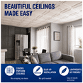 thumbnail image 1 of 24-pack Styro Pro Polystyrene Ceiling Tiles, 65 sq.ft.coverage, 1 of 10