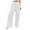 White1, variant on yillto Womens Cotton Linen Pants Elastic High Waist Loose Wide Leg Palazzo Pant Summer Beach Pant
