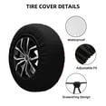 thumbnail image 4 of 16'' Purple Kaleidoscope Flower Tire Cover, Universal Spare Wheel Covers, Dust-Proof, Water-Proof, Sun-Proof and Corrosion-Proof, 4 of 9