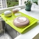 thumbnail image 1 of Tablero Escurridor De Platos De Plástico, Diseño Rectangular, Bandeja De Drenaje De Cocina Que Ahorra Espacio, Sostiene Cubiertos, Frutas Y Verduras, 1 of 7