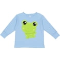 thumbnail image 3 of Inktastic Cute Frog, Little Frog, Baby Frog, Green Frog Boys or Girls Long Sleeve Toddler T-Shirt, 3 of 5