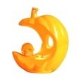 thumbnail image 2 of Halloween Pumpkin Light, Electronic Candle Lantern, Decorative Skull Candlestick Orange, 2 of 9