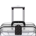 thumbnail image 3 of Rocae Cool Skull Love for Leather Luggage Baggage Tags ID Label Privacy Cover ID Label with Stainless Steel Loop and Address Card, 3 of 5