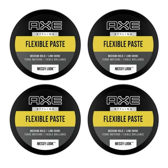 4 Pack AXE Messy Look Hair Paste Flexible 2.64 oz