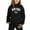 Black, variant on WOYY Toddler Girls New York Letter Print Hoodie Jogger Pants Set Sweatsuit, Sizes 2-3T