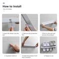 thumbnail image 4 of Yeacher Bathroom Slippers Rack Wall Mounted Shoe Organizer Rack Slippers Holder Shoes Hanger Self Adhesive, 4 of 8