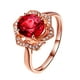 thumbnail image 2 of Fiudx Anillo de Flores, Elegante Joya de Circonita En Oro Rosa, Accesorio Clásico para Bodas, Regalo Romántico de Compromiso, Ideal para Bodas, Aniversarios y Pedidas de Mano, Un Estilo de Moda para, 2 of 3