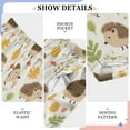 thumbnail image 5 of ALAZA Pajama Pants Cartoon Hedgehog Leaf Pj Bottoms Sleepwear Lounge with Pockets M, 5 of 8