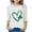 White1, variant on AherBiu Kid Girls Clothes 3/4 Sleeve Tops St. Patrick's Print Crewneck Summer Casual Basic Top Tees Comfy Tshirts