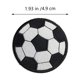 thumbnail image 3 of KAKOWELY 20 parches creativos con forma de balón de fútbol para coser ropa, apliques y parches de costura., 3 of 5