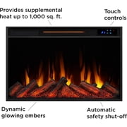Real Flame Crawford 48 Slim Electric Fireplace in Gray