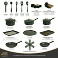thumbnail image 2 of Thyme & Table 32-Piece Aluminum Cookware Set - Green, 2 of 8