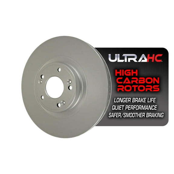 UltraHC Coated High Carbon Brake Rotor, Front UR005512, Hyundai Genesis 2014-2009