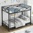 thumbnail image 4 of EDTara Heavy Duty Steel Bunk Bed, Twin Over Twin Metal Frame With Safety Rails for Compact Bedrooms, 4 of 7